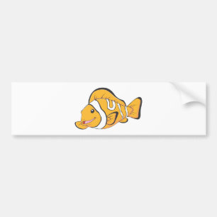 Smiling Clownfish Bumper Sticker