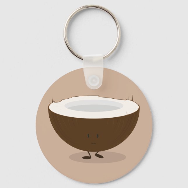 Smiling coconut key ring (Front)