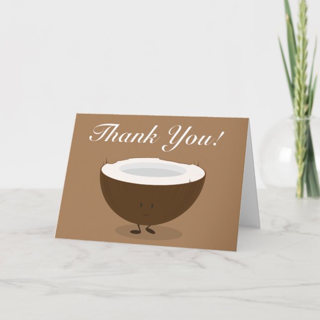 Smiling Coconut thank you Card (Front)