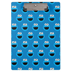 Smiling Cookie Monster Pattern Clipboard