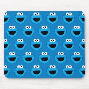 Smiling Cookie Monster Pattern Mouse Mat