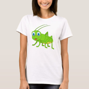 Smiling Cricket Cartoon Keychain T-Shirt