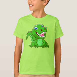 Smiling Crocodile Cartoon  T-Shirt