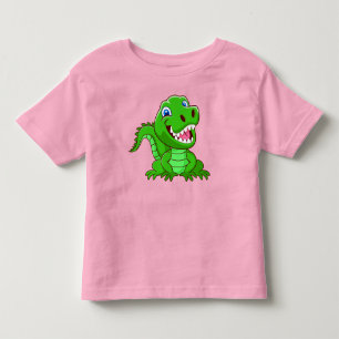 Smiling Crocodile Cartoon Toddler T-Shirt