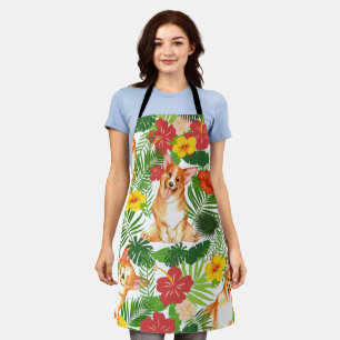 Smiling Cute Corgi Pattern Apron
