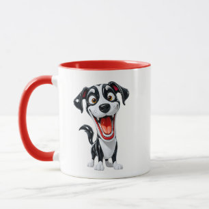 Smiling Dalmatian Cartoon Illustration Mug