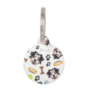 Smiling Dog Australian Shepherd Pet Tag