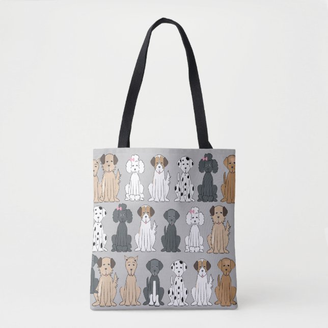 Smiling Dogs Tote Bag (Front)