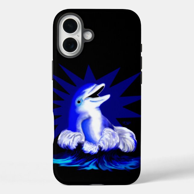 Smiling Dolphin Case-Mate iPhone Case (Back)