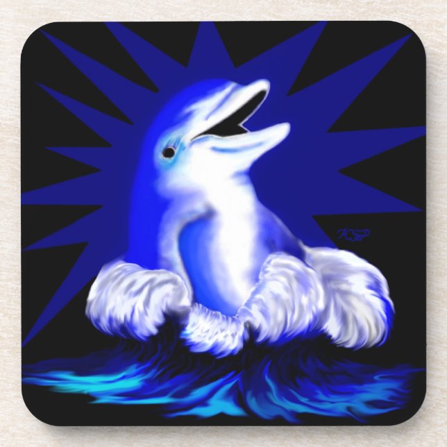 Smiling Dolphin Coaster (Front)