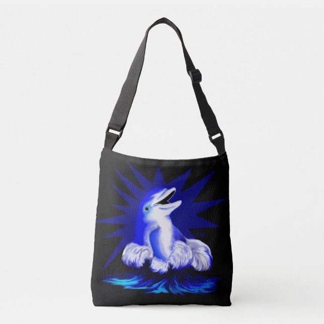 Smiling Dolphin Crossbody Bag (Front)