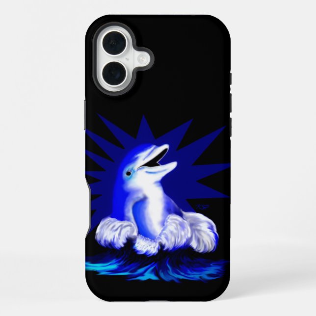 Smiling Dolphin iPhone Case (Back)