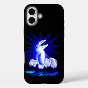 Smiling Dolphin iPhone 16 Plus Case