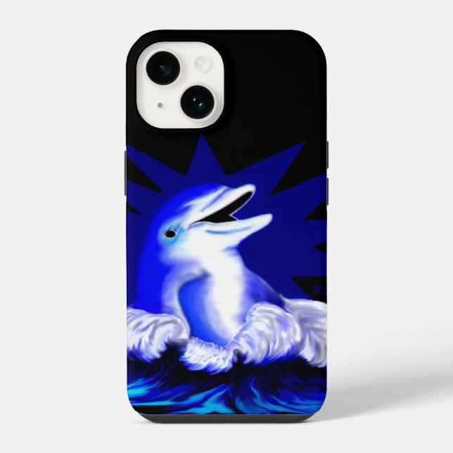 Smiling Dolphin iPhone Case (Back)