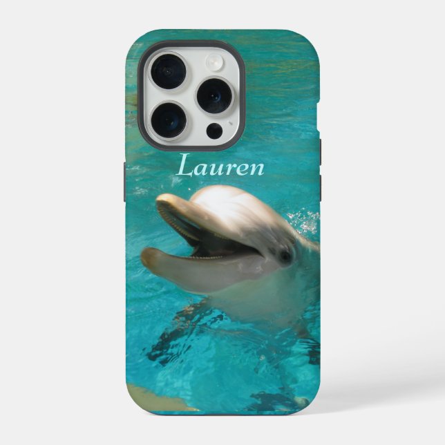 Smiling Dolphin iPhone Case (Back)