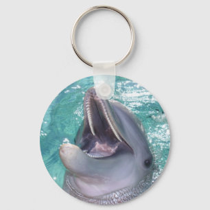 Smiling Dolphin Keychain