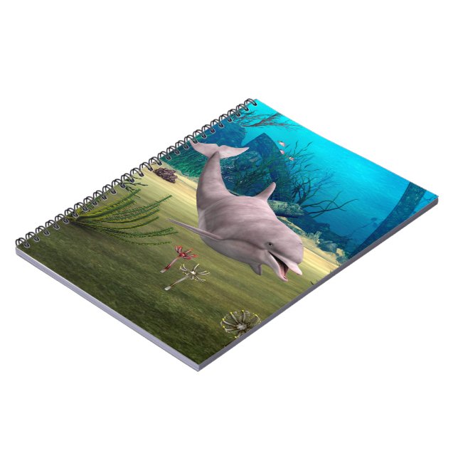 Smiling Dolphin Notebook (Left Side)