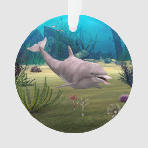 Smiling Dolphin Ornament