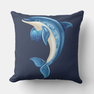 Smiling Dolphin Pillow