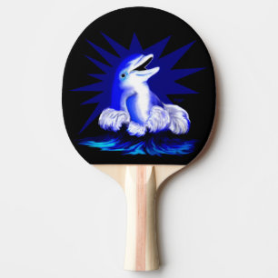 Smiling Dolphin Ping Pong Paddle