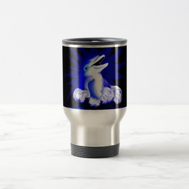 Smiling Dolphin Travel Mug (Center)