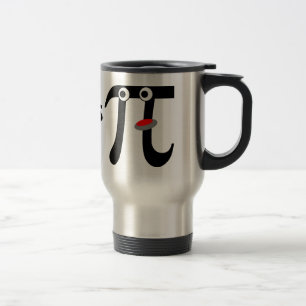Smiling Eats Pi Aluminium Travel Mug