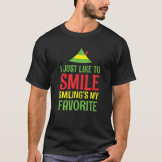 Smiling Elf Funny Christmas Family Matching Pajama T-Shirt