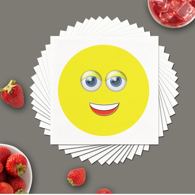 Smiling Emoji Napkin (Creator Uploaded)