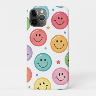 Smiling Emoji Pattern iPhone 11 Pro Case