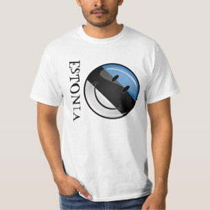 Smiling Estonian Flag T-Shirt