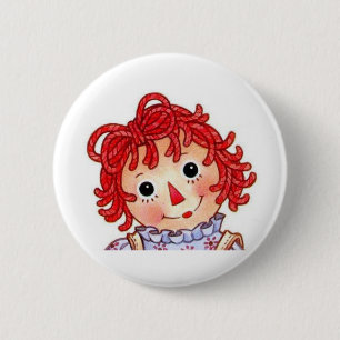 smiling face 6 cm round badge