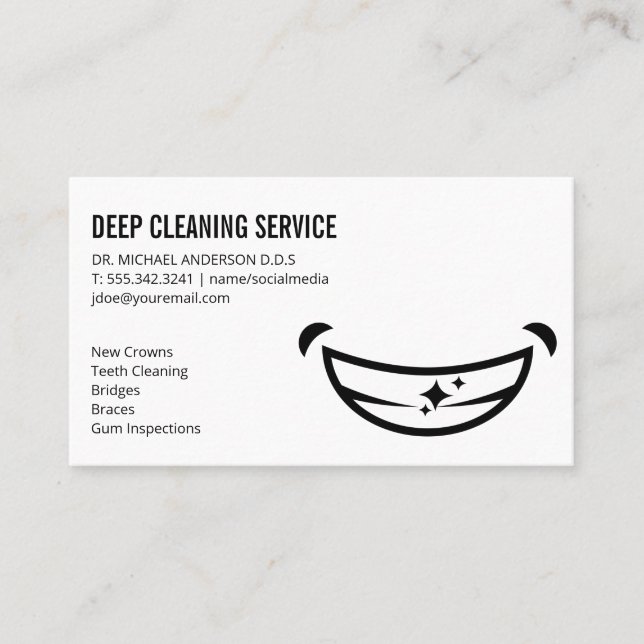 Smiling Face Business Card (Front)
