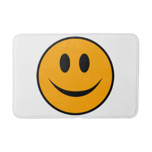 Smiling Face Emoji Bath Mat