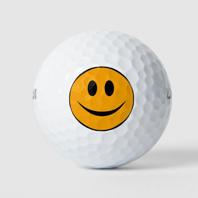 Smiling Face Emoji Golf Balls (Front)