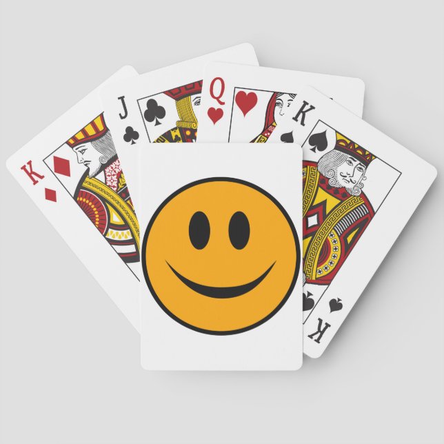 Smiling Face Emoji Playing Cards (Back)