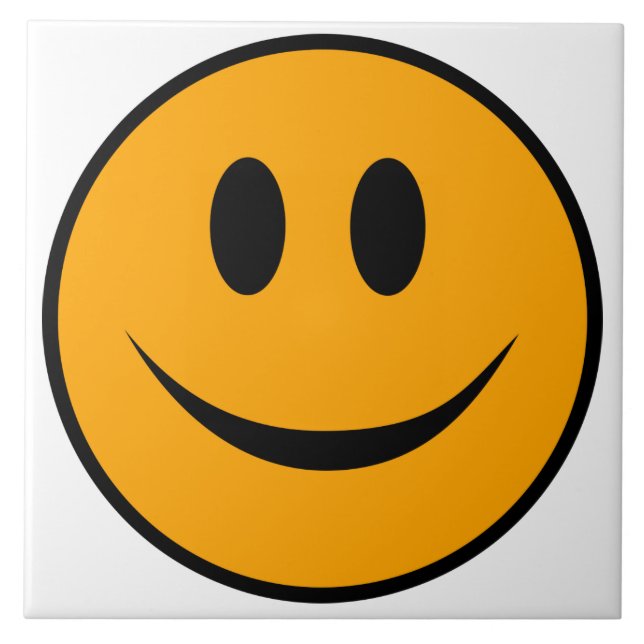 Smiling Face Emoji Tile (Front)