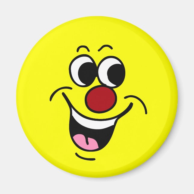 Smiling Face Grumpey Magnet (Front)