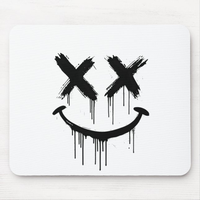 Smiling face. mouse mat (Front)