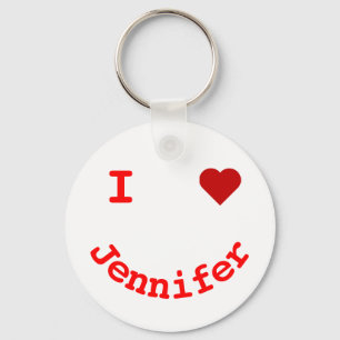 Smiling Face Personalized I Heart Key Ring