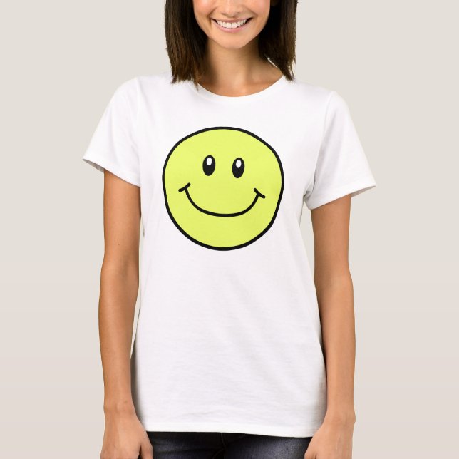 Smiling Face Shirt Yellow 0001 (Front)