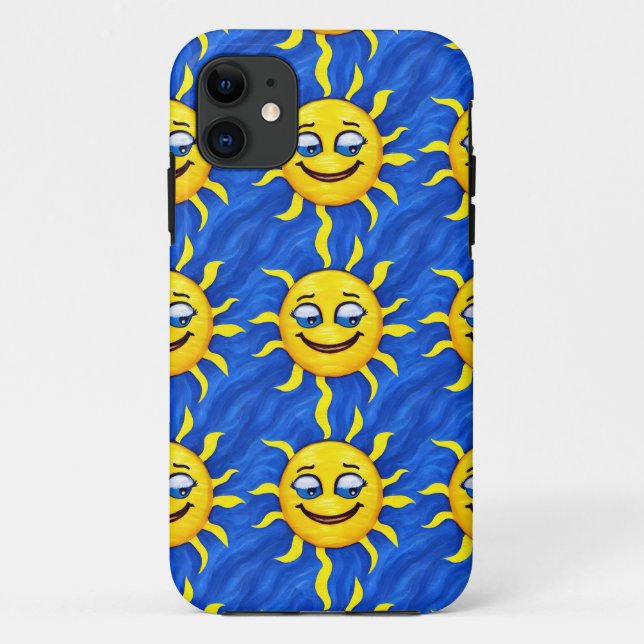 Smiling Face Sunny Sun Case-Mate iPhone Case (Back)