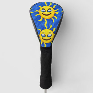 Smiling Face Sunny Sun Golf Head Cover