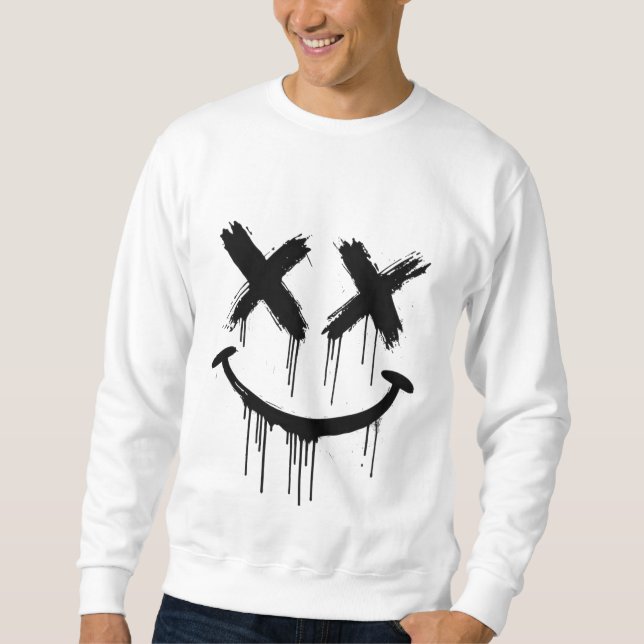 Smiling face. sweatshirt (Front)