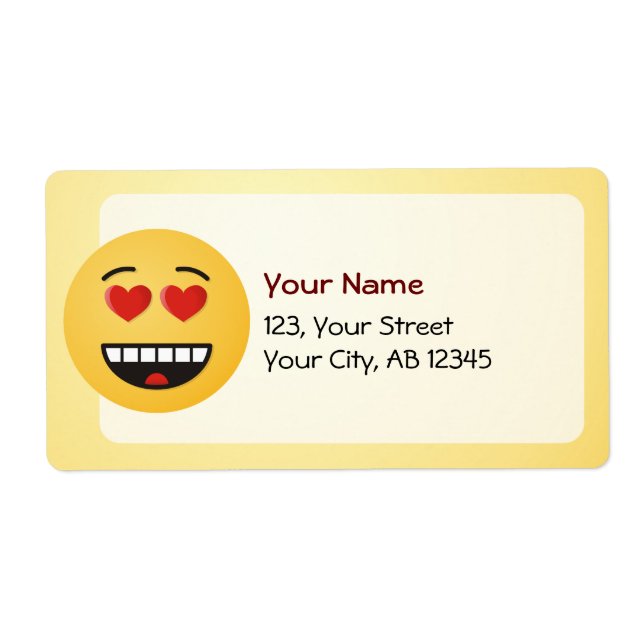 Smiling Face with Heart-Shaped Eyes (Front)
