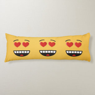 Smiling Face with Heart-Shaped Eyes Body Cushion