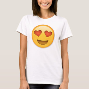 Smiling Face With Heart-Shaped Eyes emoji T-Shirt