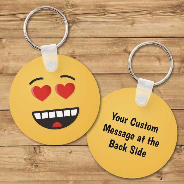 Smiling Face with Heart-Shaped Eyes Key Ring (Creator Uploaded)