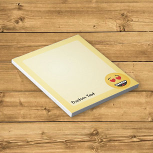 Smiling Face with Heart-Shaped Eyes Notepad