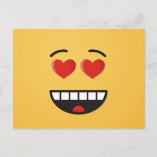 Smiling Face with Heart-Shaped Eyes Postcard
