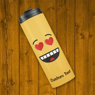 Smiling Face with Heart-Shaped Eyes Thermal Tumble Tumbler